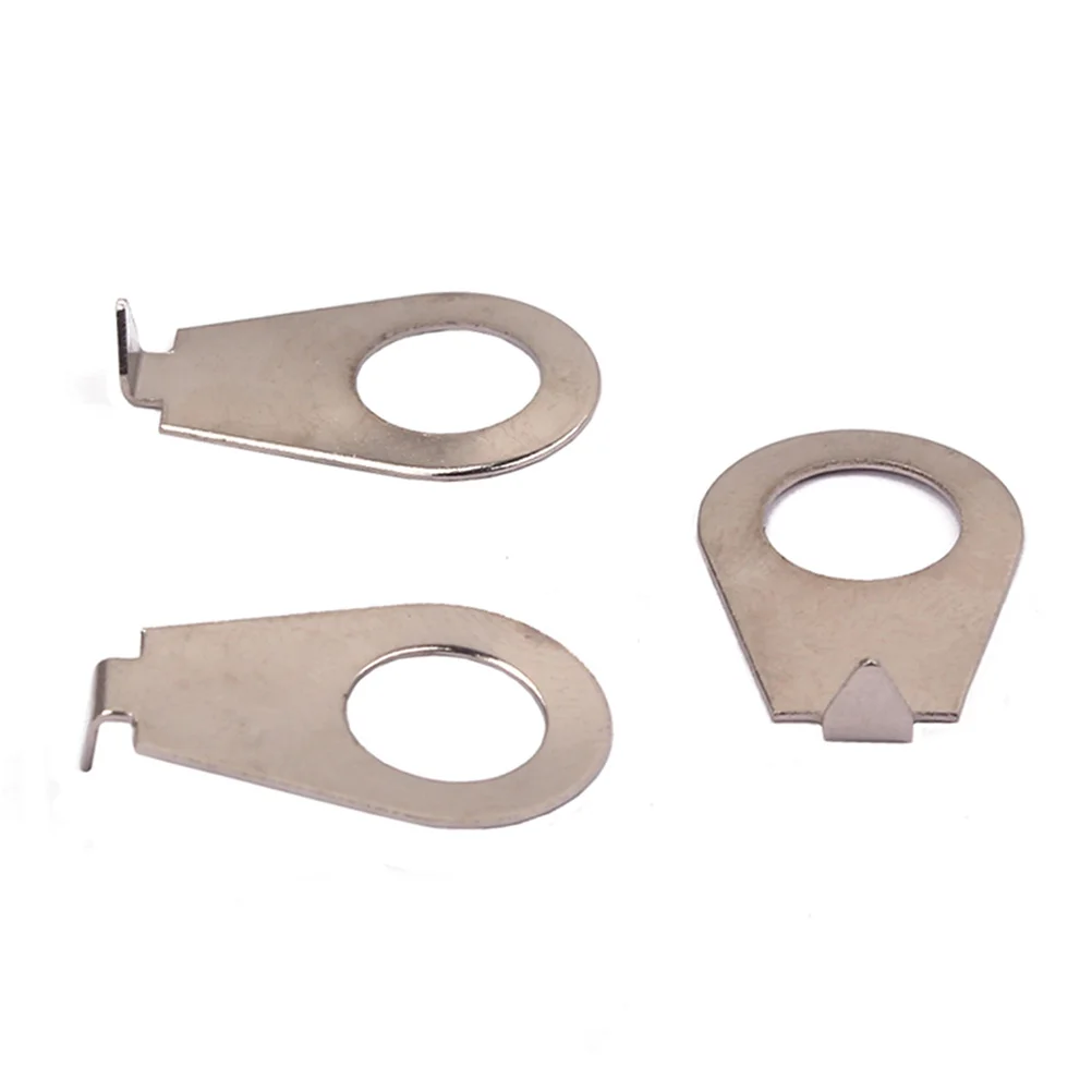 

10Pcs Guitar Potentiometer Washers Steel Knob Pointers Well Designed Durable Practical Use for Guitar Players Chrome