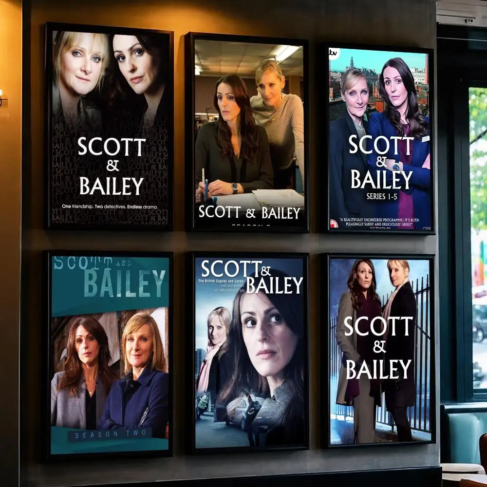 tv series S-Scott and Bailey-Y Poster Removable Wall Sticker for Home Cafe Bar Office Interior Decor