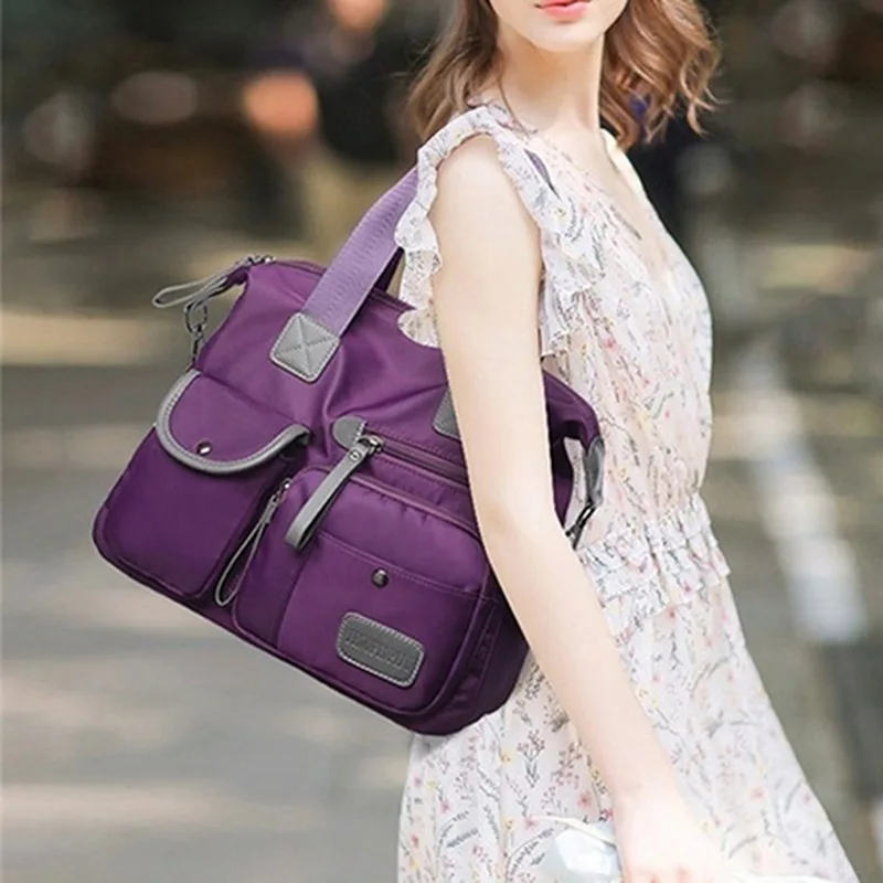 Nylon Women Messenger Bags Casual Large Capacity Ladies Handbag Female Crossbody Shoulder Bags Waterproof