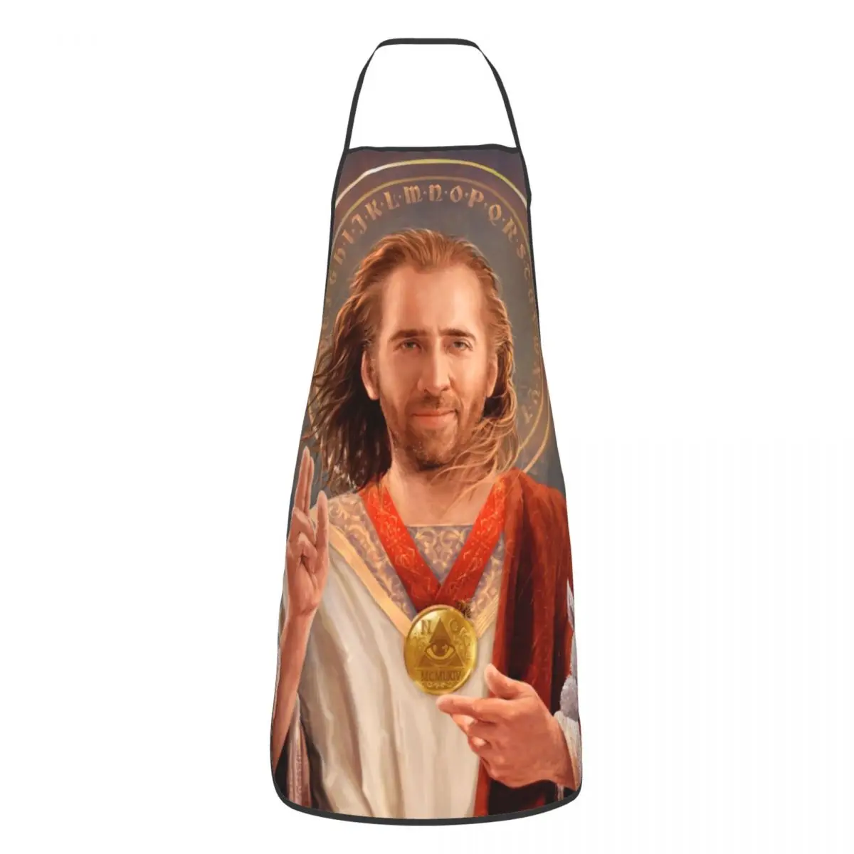 Unisex Saint Nicolas Cage Kitchen Chef Cooking Baking Apron Women Men Funny Meme Tablier Cuisine for Painting