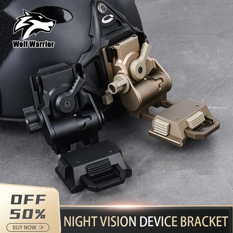 WADSN Night Vision device Mount Accessories for L4G24 Tactical Helmet Adjustable Full Aluminum Head Mounted Helmet & Mount