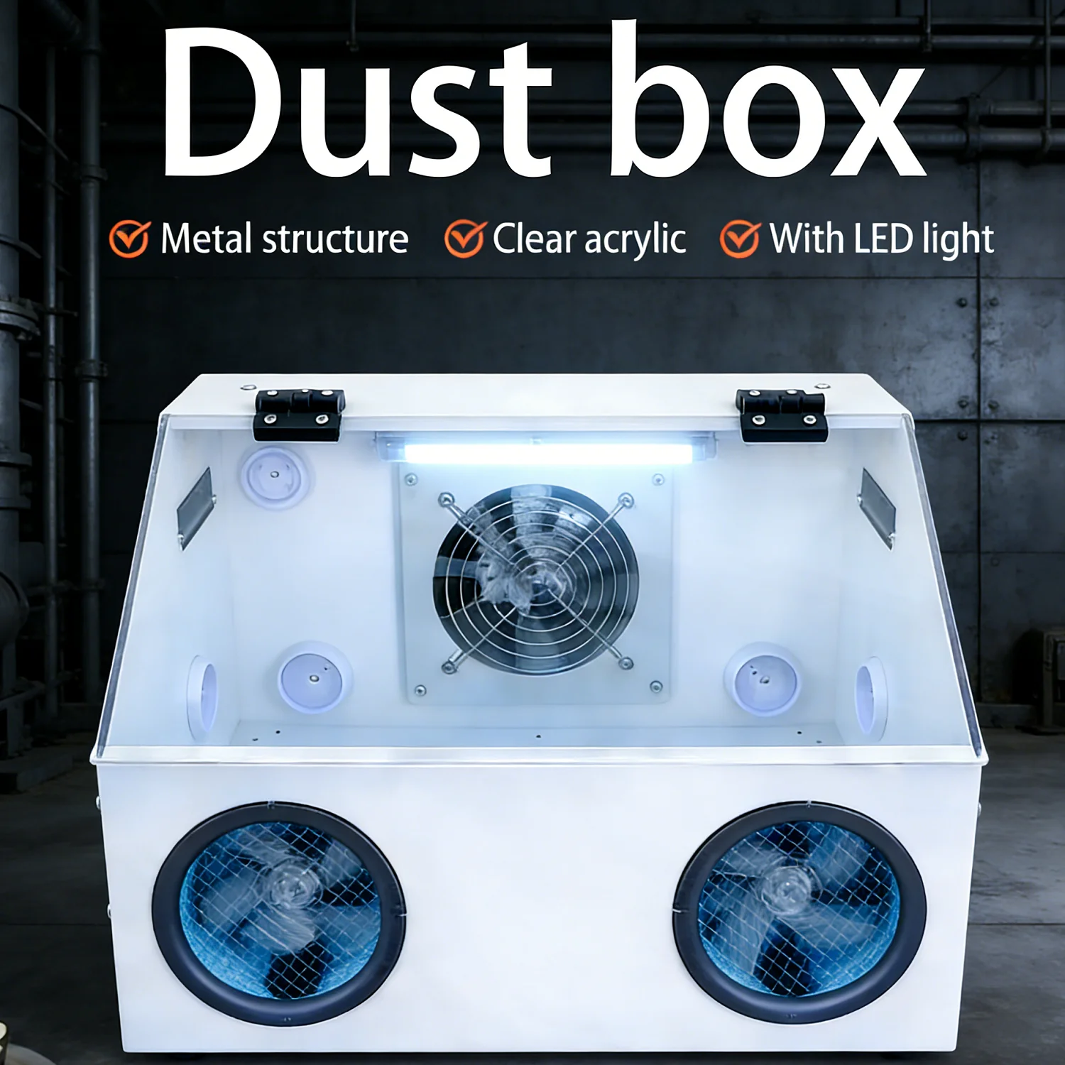 

Table Grinder Dust Box Acrylic Dust Cover for Amber Jade Carving Buddha Bead Polishing Machine Electric Grinding Spray Paint