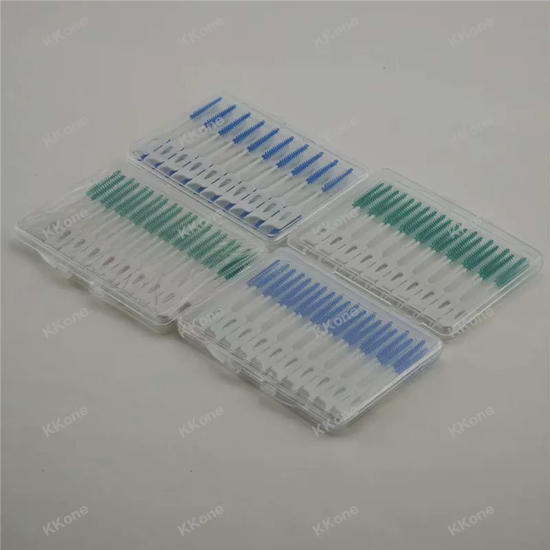 50 x 20Pcs/Pack Interdental Brush Soft Silicone Adaptive Space Brush Orthodontic Braces Brush Dental Dentistry