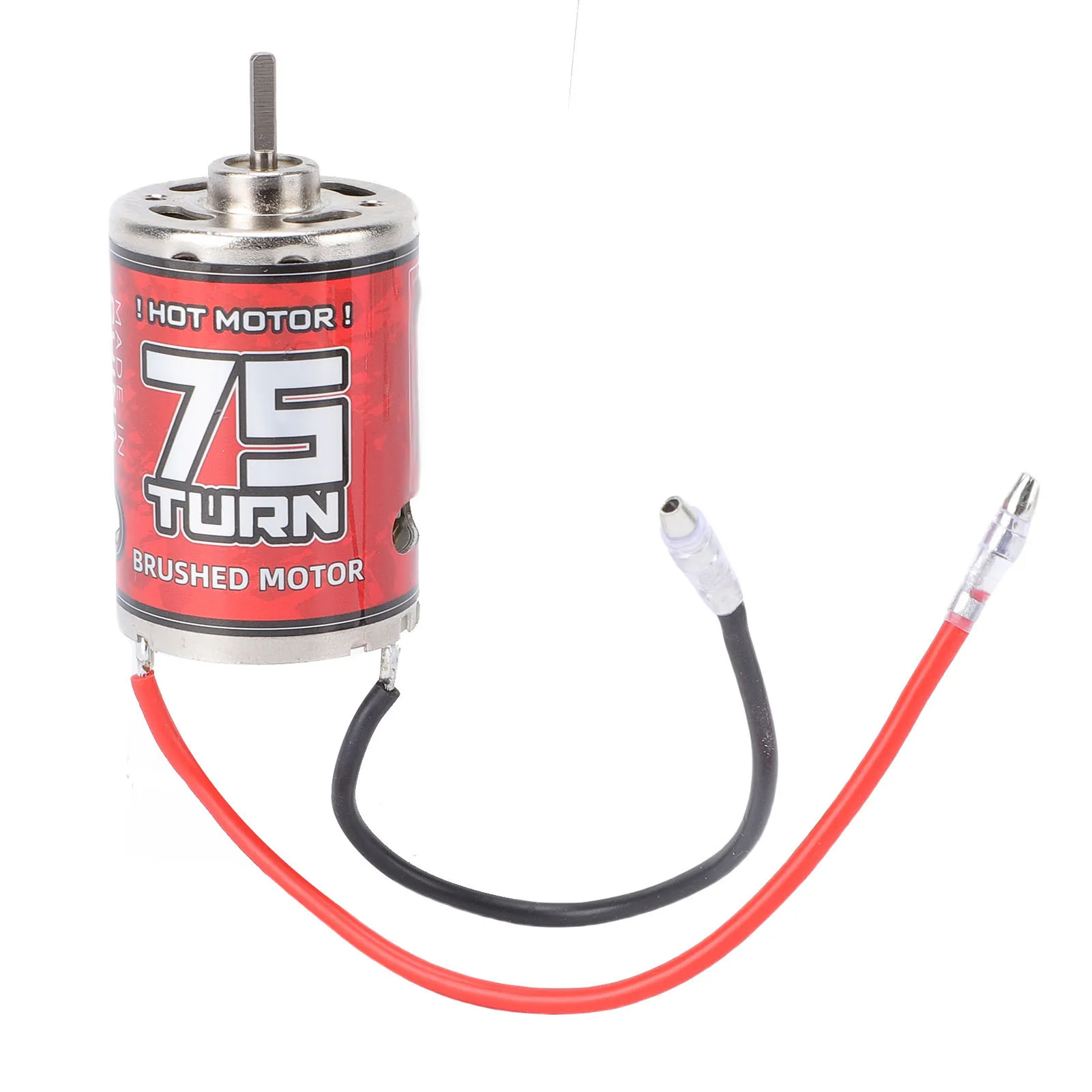 Motor cepillado 75T 540, Motor cepillado 540, alta torsión, bajo ruido, Motor RC 75T para coche RC, barco, maletero, carcasa de acero inoxidable