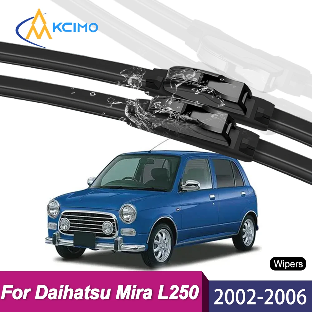 

2PCS Wiper Blades for Daihatsu Mira L250/L260 2002-2006 High Efficiency Low Noise Long Durability