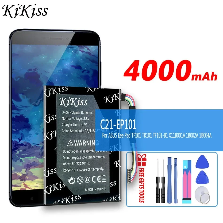 

Аккумулятор KiKiss C21-EP101 для ASUS Eee Pad EeePad Transformer TF101 TR101 TF101-X1 TF101-B1 4000 мАч