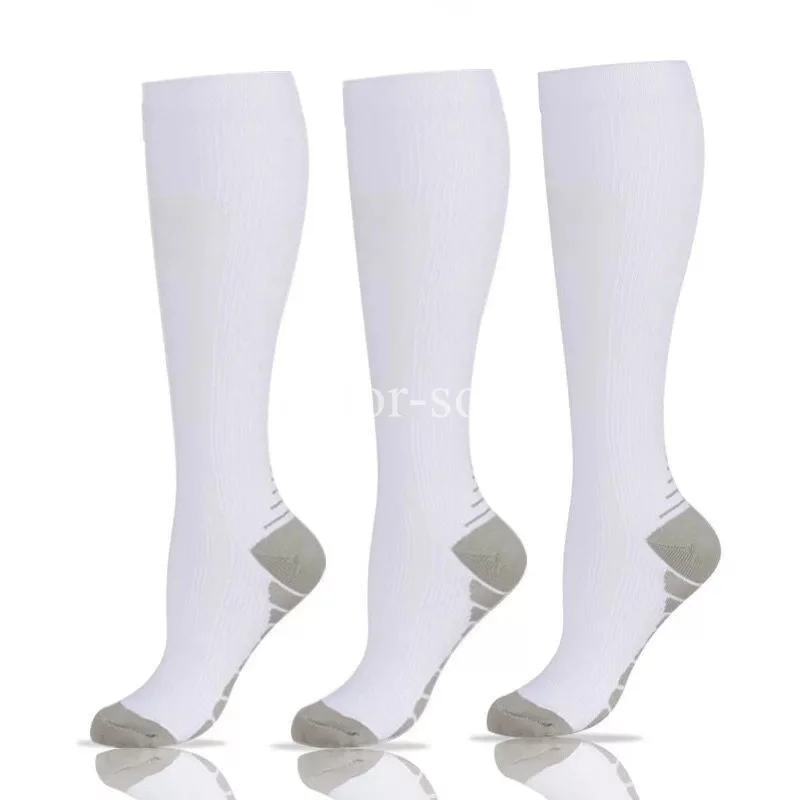 3 Pairs Compression Socks Men Women Running Sport Socks Graduated Crossfit Training Running Recovery Outdoor Cycling Sock