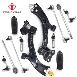 TOPICKSAP 12pc Front Lower Control Arm Tie Rod Sway Bar End Link Tie Rod Boots Kits for Honda CR-V 2007 2008 2009 2010 2011