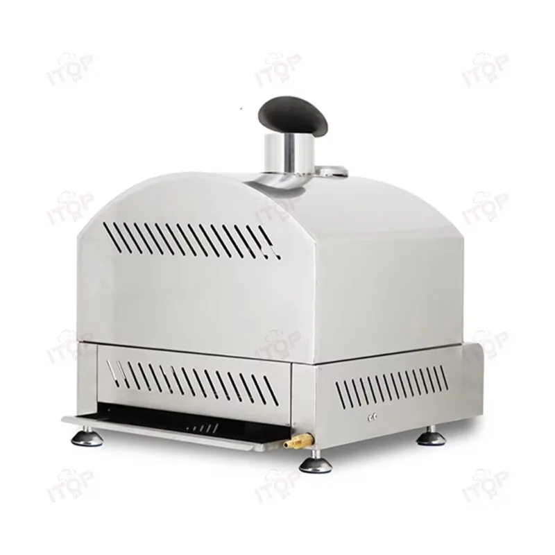 Outdoor Portable Smokeless Gas Pizza Oven Mini Pizza Maker Baking  With Burner for Camping Garden Kitchen