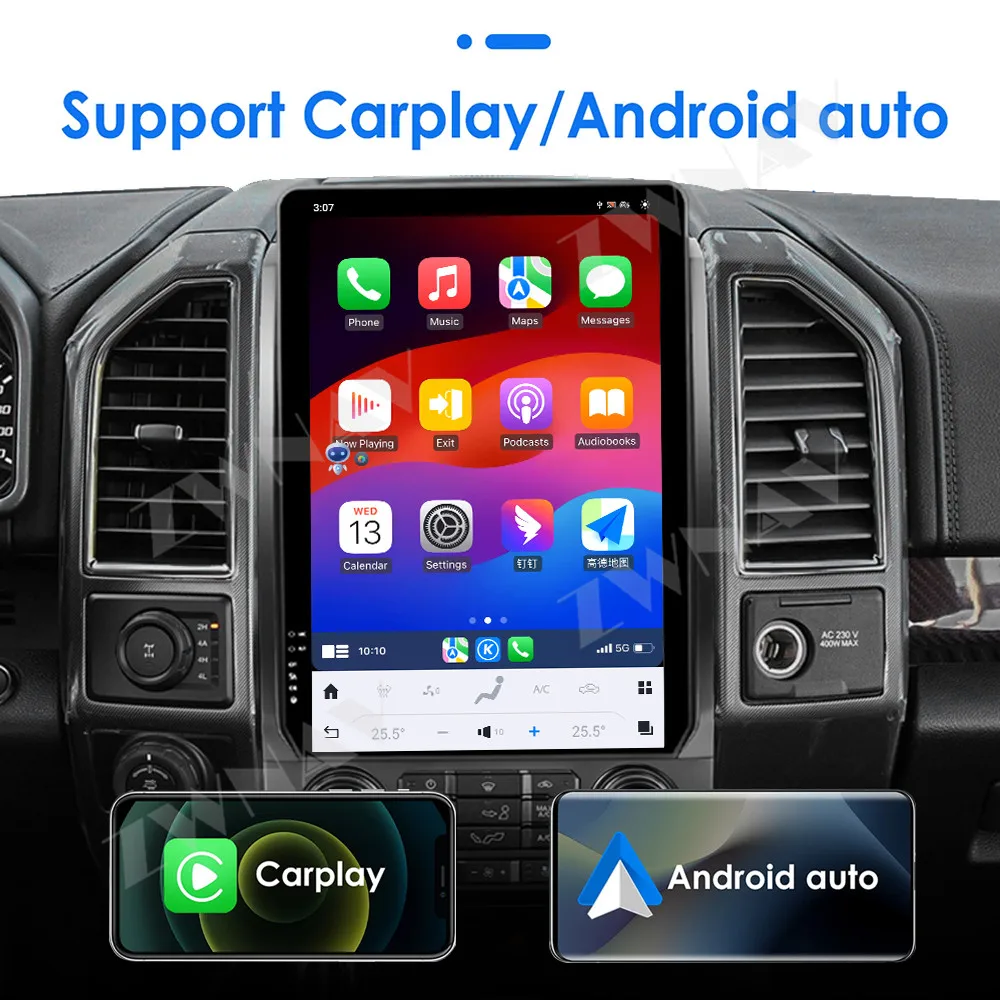 

Для Ford F150 2015-2021 Syn1/2/3 NA Version Android 13 Автомобильное радио с экраном 14,4 дюйма, навигацией GPS, стереосистемой, мультимедийным плеером и Carplay.