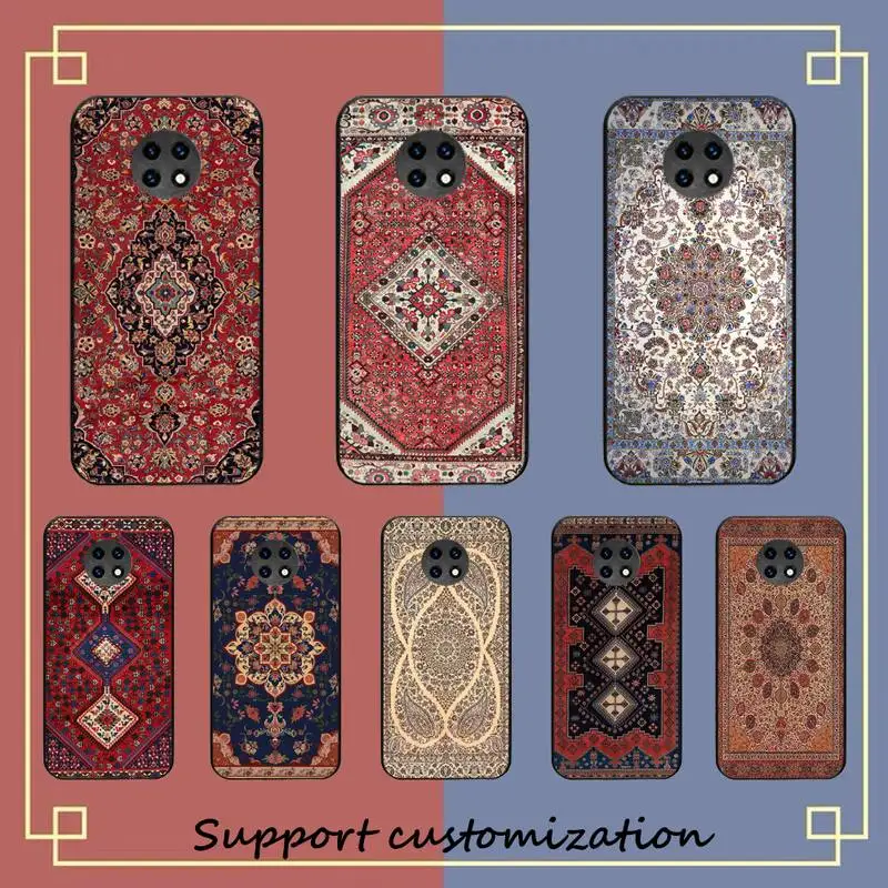 Persian carpet Floral pattern Phone Case for Samsung A51 A30s A52 A71 A12 for Huawei Honor 10i for OPPO vivo Y11 cover