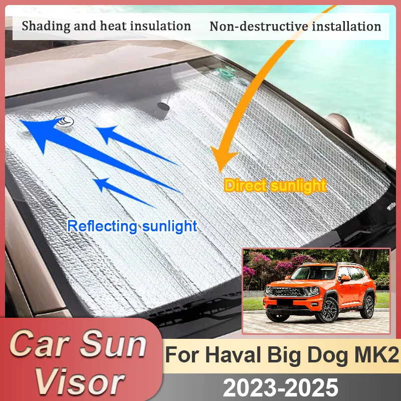 

Car Full Sun Shades For Haval Big Dog Accessories Dargo X H7 2023 2024 2025 MK2 Sunshade Window Side Sun Visor Sunscreen Anti-UV
