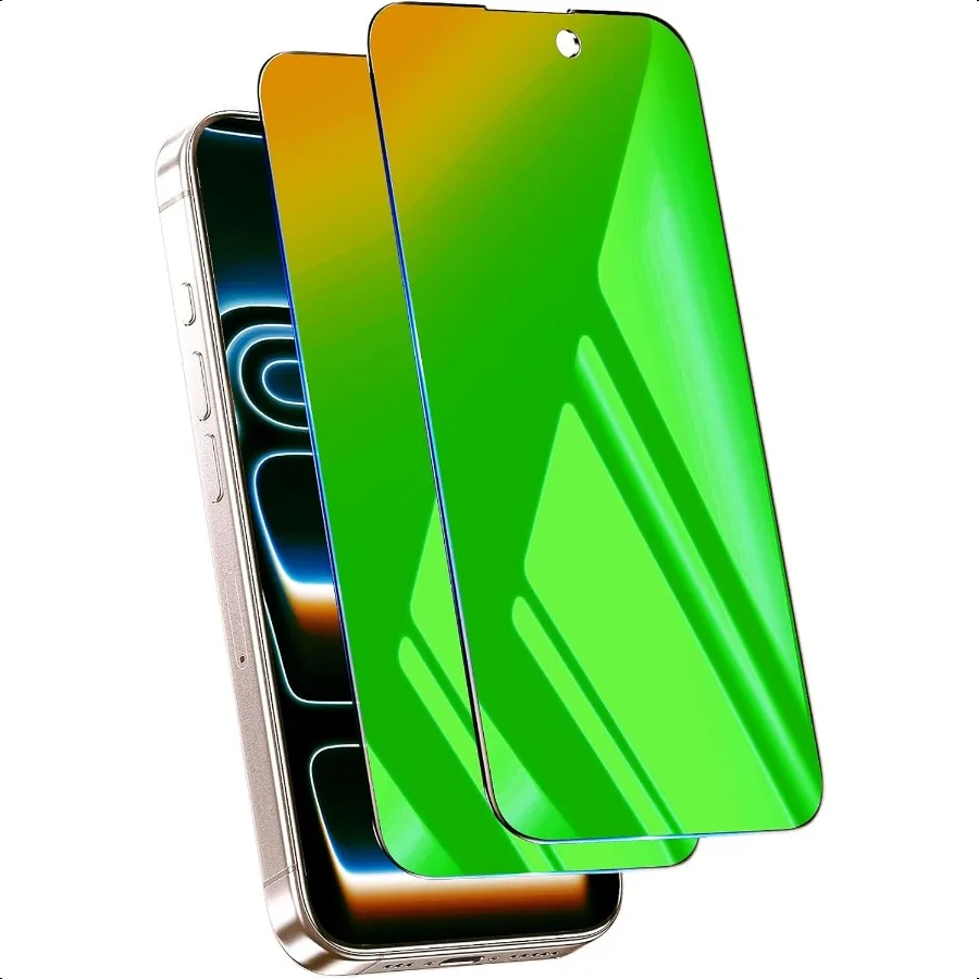2 sztuki folii ochronnej na ekran iPhone 17 Pro Max, szkło hartowane, 6,9 cala, prywatna folia ochronna, anty-niebieskie światło, anty-szpiegowska N
