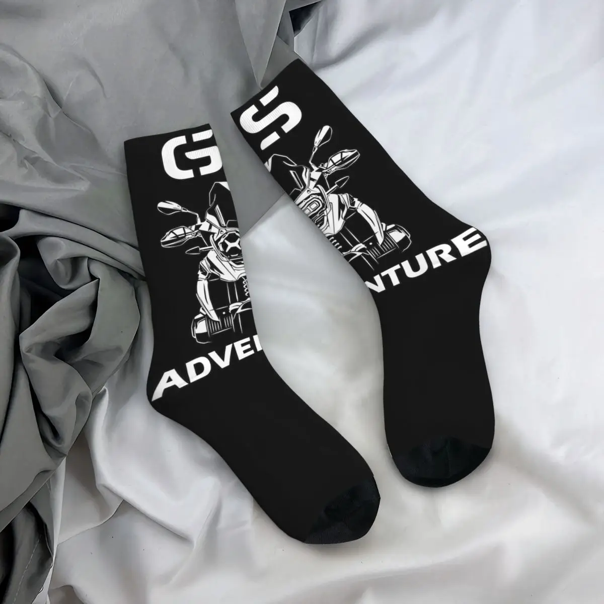 GS Adventure-Calcetines de algodón para hombre y mujer, medias para motorista, a la moda, con pequeños regalos, 1250