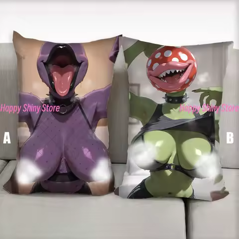 Dakimakura Anime Pillow Breast Focus Furry Nsfw Half Body Cartoon Pillow Core Double Side Print Gifts