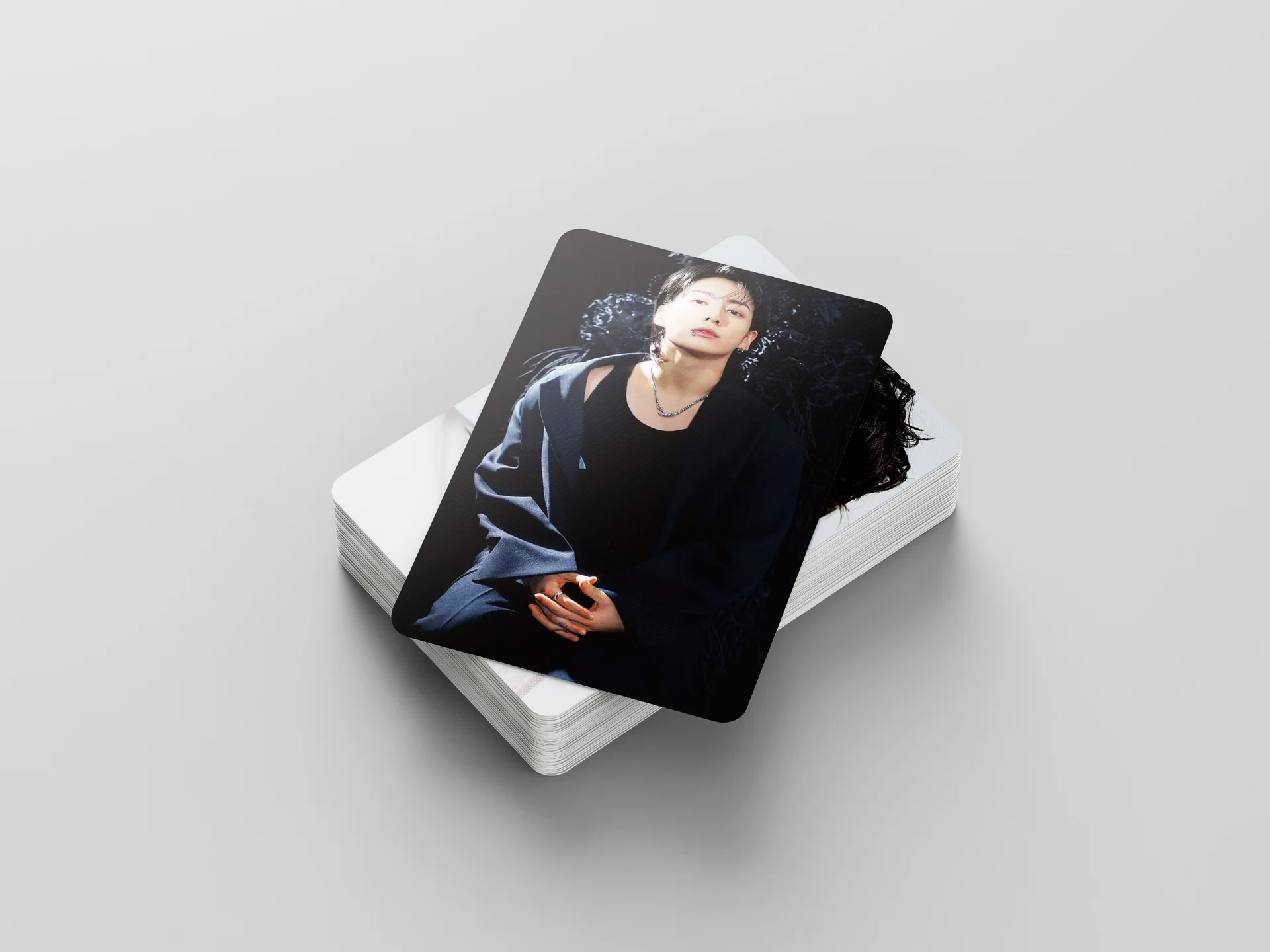 55Pcs/Set Kpop Idol JungKook Cards Photocard New Album Seven Postcard Fans Collection Gift