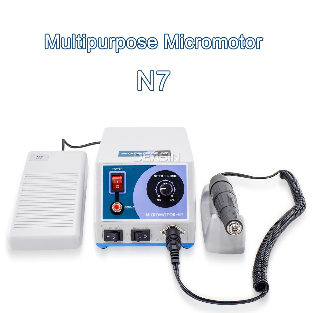 N7 Micromotor Lab Polishing Machine Variable Speed Jewelry Nail Making Set Brush Nail Drill