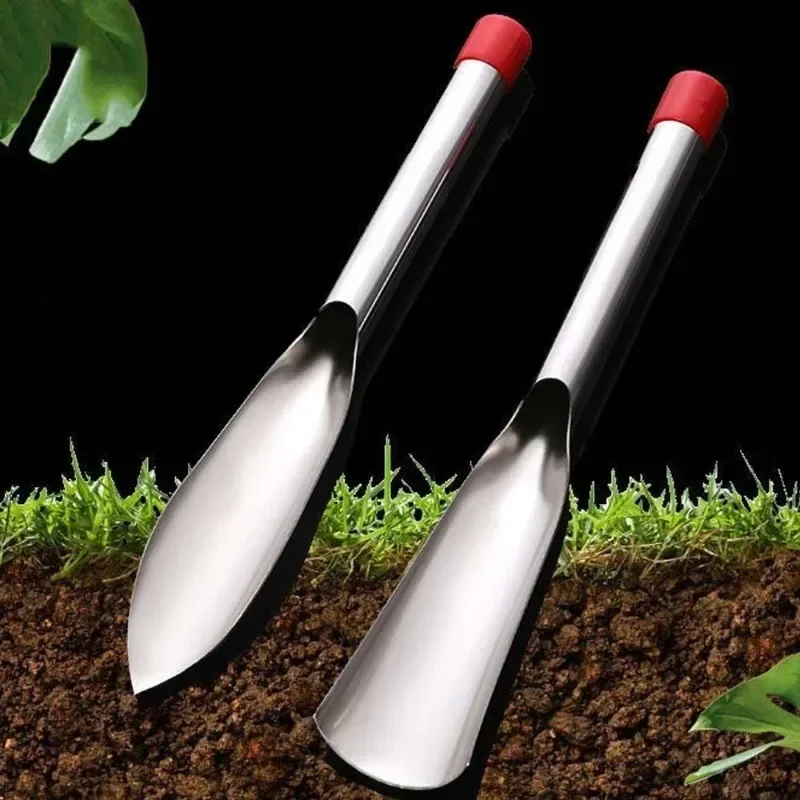 Top Quality Stainless Steel Flat Shovel & Tire Brush Set, Multi-Functional Garden Cleaning Rake for Outdoor Use