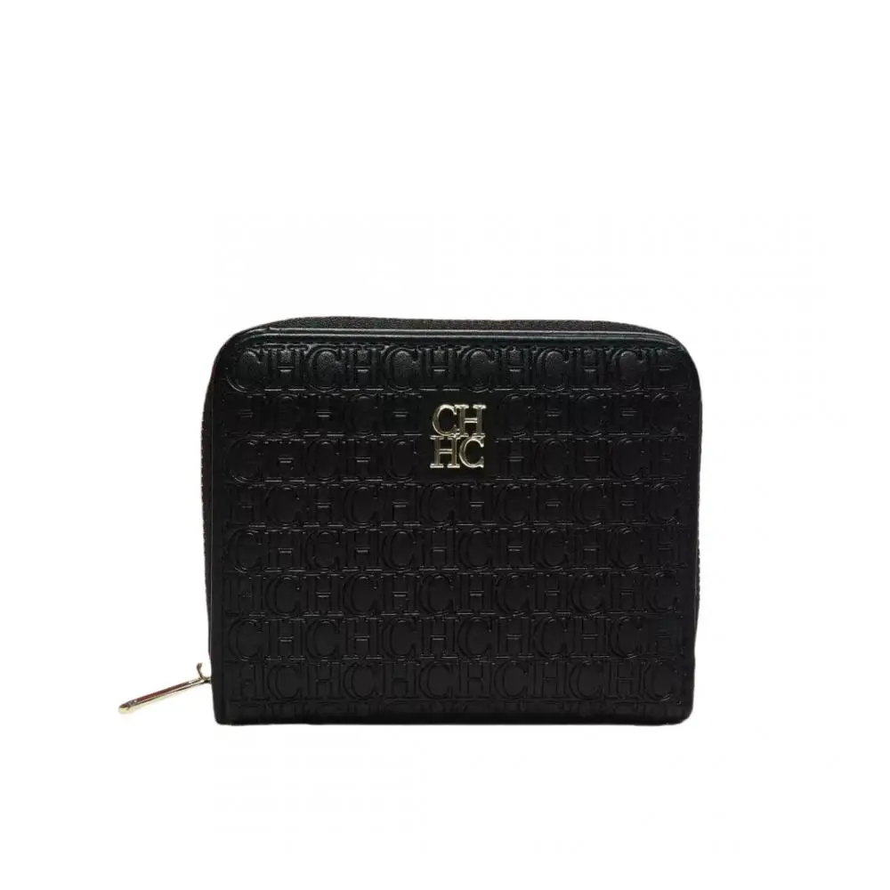 CH Compact Brand Buckle Women's Wallet Simple Fashion Exquisite Letter Printing Design Solid Color Ladies Multi Cute Wallet