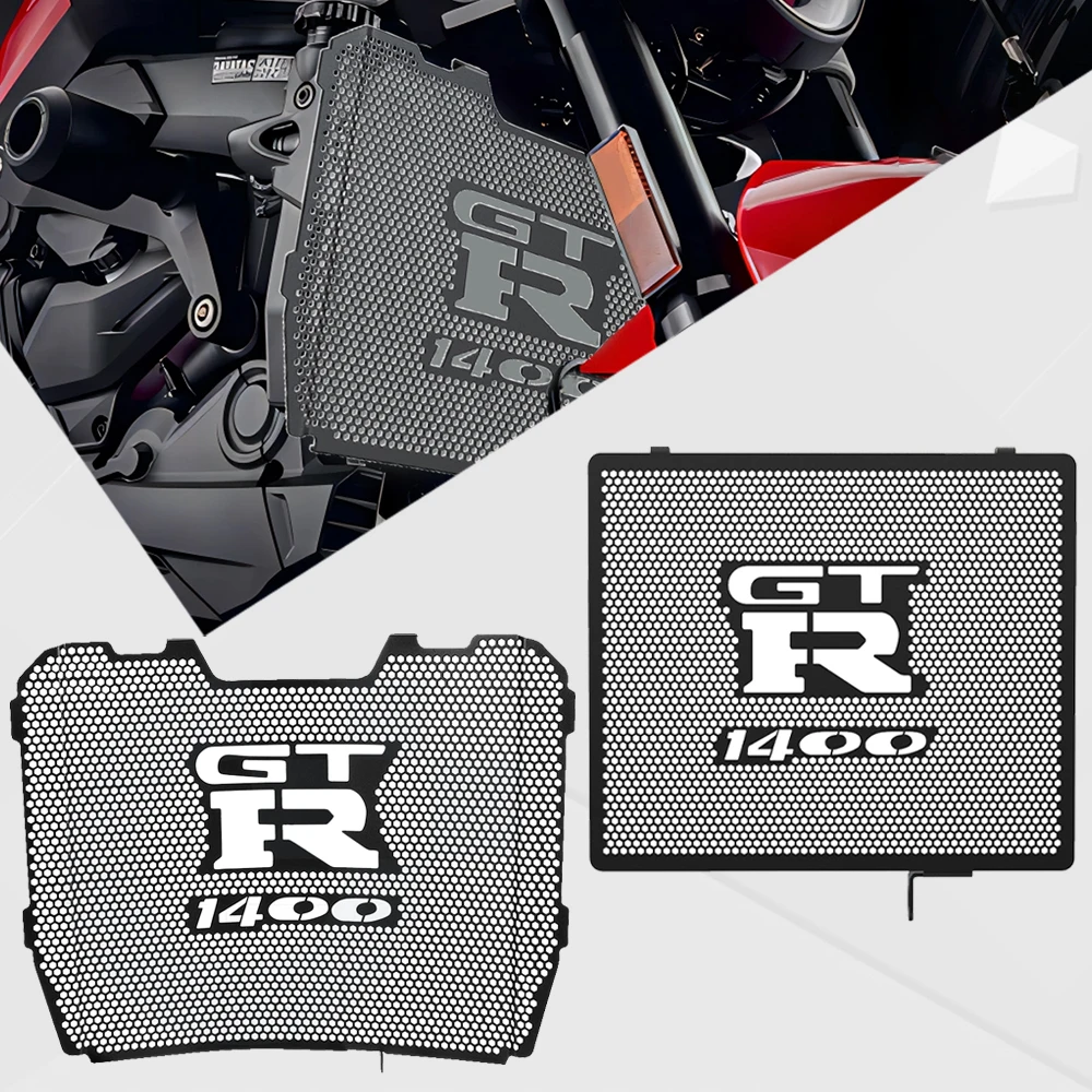 

For Kawasaki 1400GTR GTR 1400 GTR1400 2008-2025 2022 2021 2020 2019 2018 2017 Motorcycle Radiator Grille Guard Protector Cover