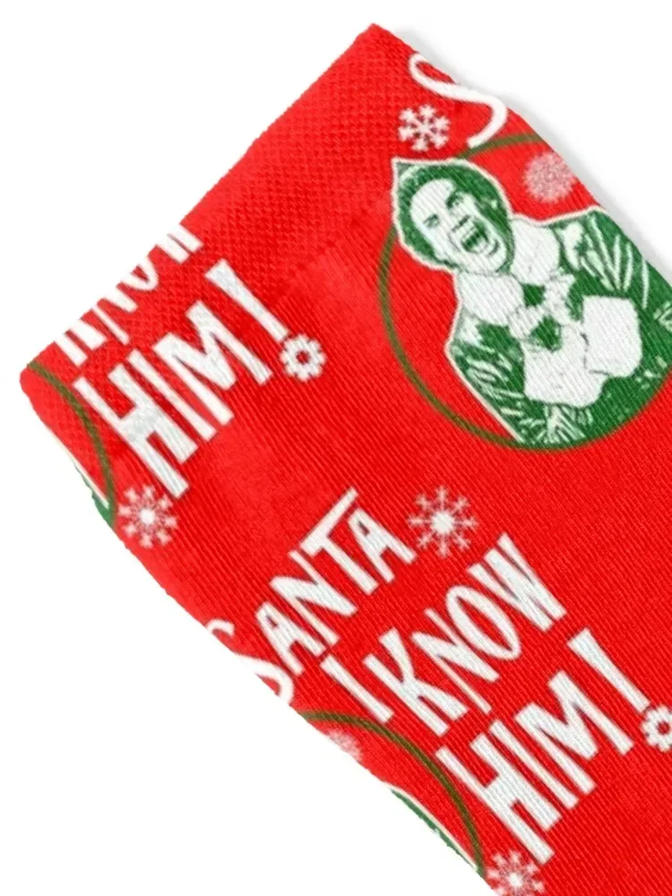 Santa I Know Him Buddy The Elf Socks happy Crossfit anti-slip designer Socks Women's Men's