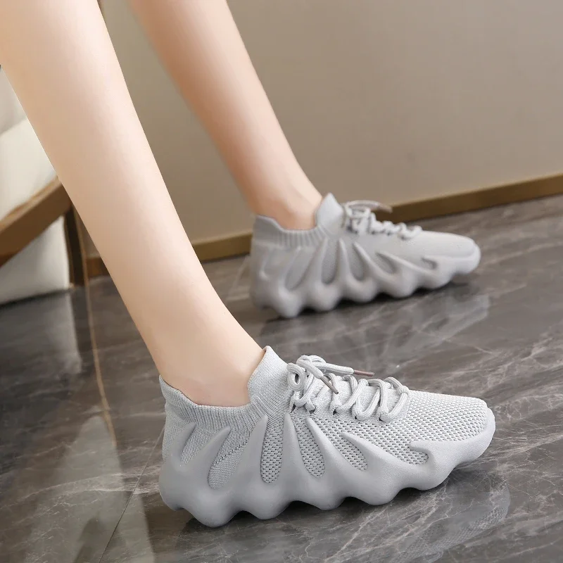 

Мужские и женские удобные кроссовки без шнуровки в парном стиле с восьмиугольными осьминогами, новые летние спортивные повседневные дышащие кроссовки с сеткой