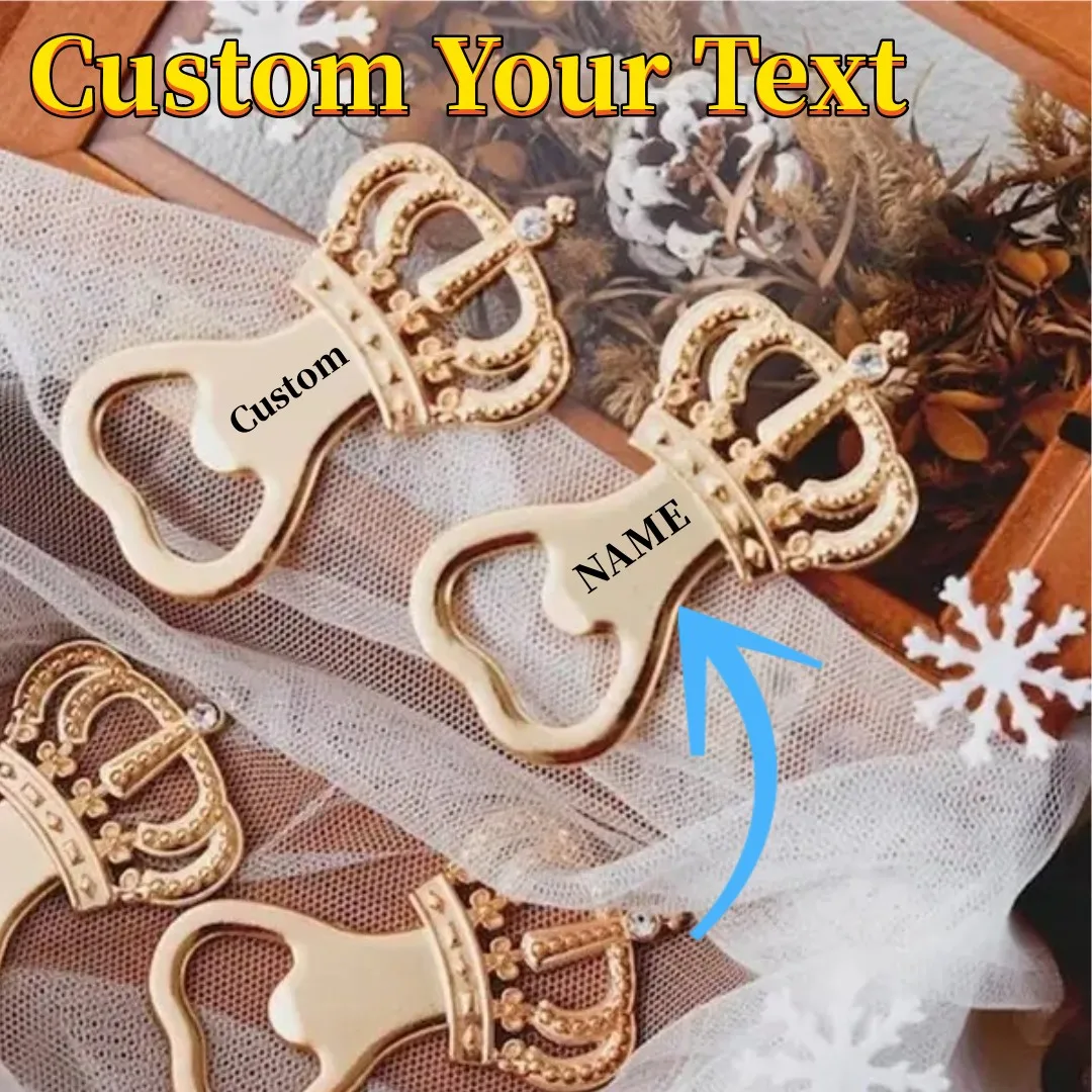 

Custom Crown Bottle Opener Keychain Souvenir Party Gift Personalized Fun Beer Bottle Opener Practical Kitchen Tools DropShipping