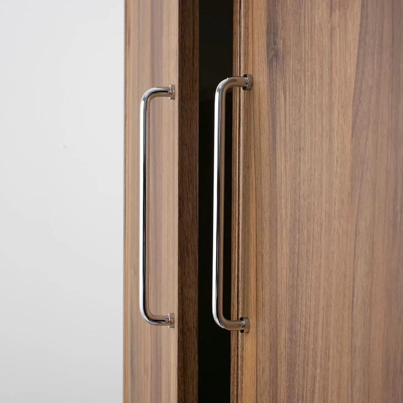 Massiver Messing-Möbelgriff, Chrom-Silber, langer Küchenschrankgriff in U-Form, einfacher Kleiderschrank-, Schlafzimmer-, Kommode- und Schubladenknopf – Detail 11