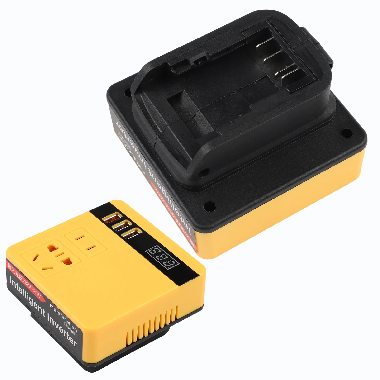 DC To AC Converter 105 * 100 * 67mm 120W Inverter Input Voltage 18-28VDC Safety Protection Systems Outdoor Work