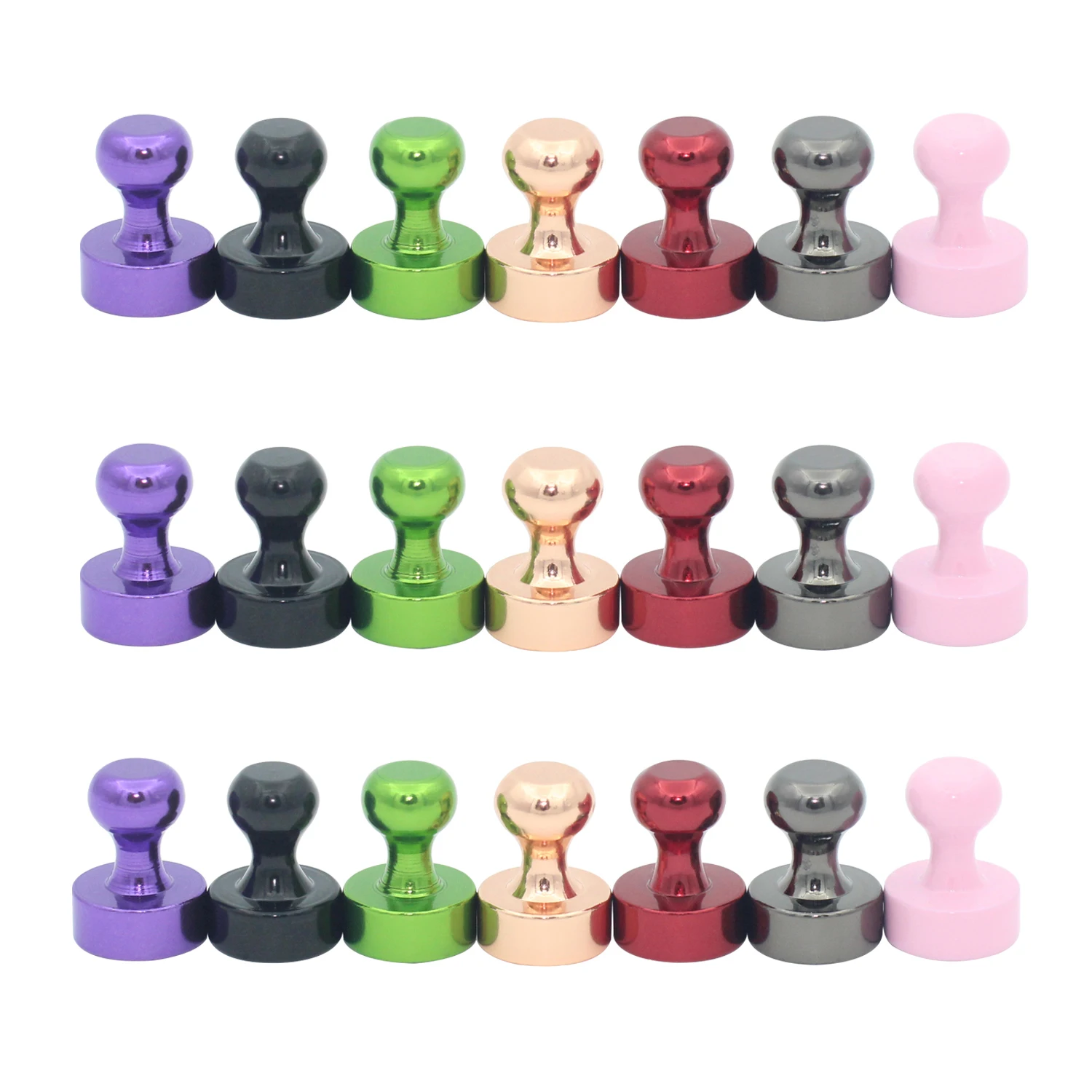 10pcs Super Strong Neodymium Magnetic Pushpins Sucker Thumbtack Durable Steel Magnet Push Pin for Refrigerator Whiteboard
