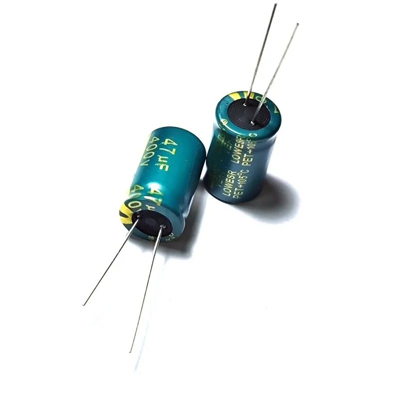 5pcs 400V 47uF 400Volt 47MFD Aluminum Electrolytic Capacitor 13*20mm Radial 47mf400v 47uf400v 400v47mf 400v47uf