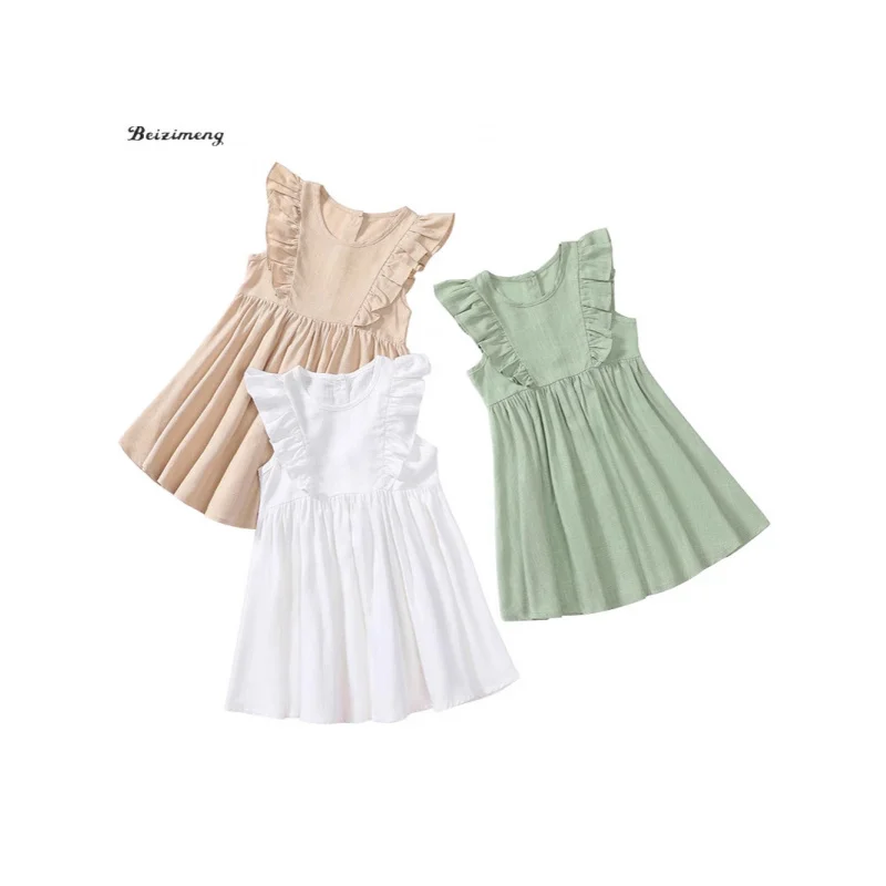 

Summer Baby Girl DressaSpring, summer and autumn short-sleeved dress, sweet, cute and high-end seaside