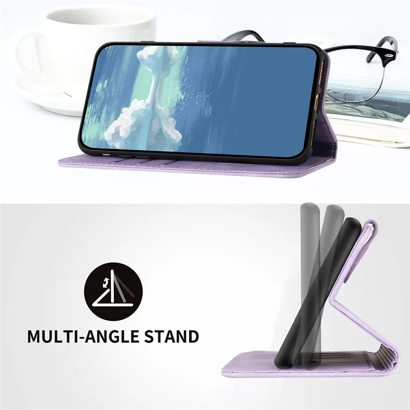 Redmi12 Case for Xiaomi Redmi 12 Leather Cover Etui for Redmi A1 5 Plus 6Pro 4x 6A 7A 8 S2 Luxury Coque Stand Wallet Phone Case image 4