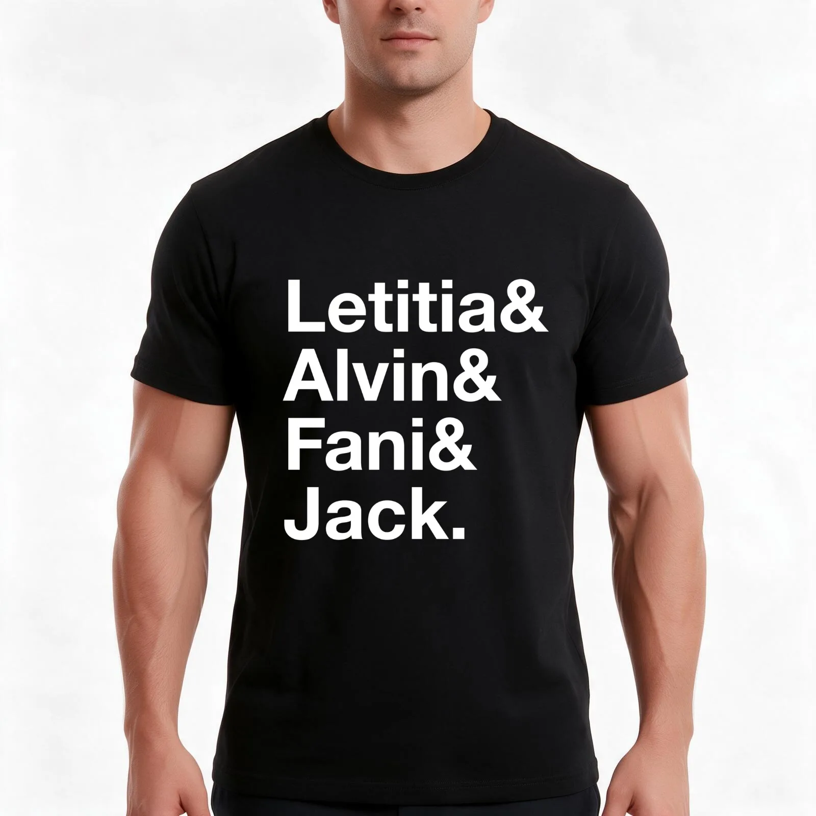 Tr*mp's prosecutors: Letitia& Alvin& Fani& Jack. T-Shirt Summer Casual Cotton Tee Oversized Streetwear Tops Unisex Men Women