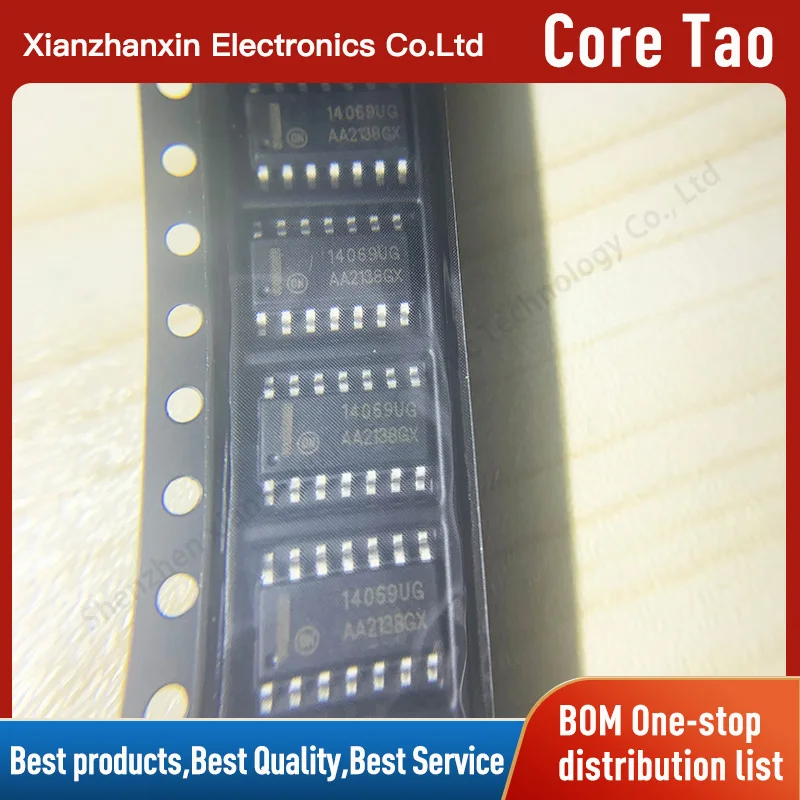 10pcs/lot MC14069UBDR2G MC14069UBDR Screen printing 14069UG SOP14 Gate and inverter logic chips