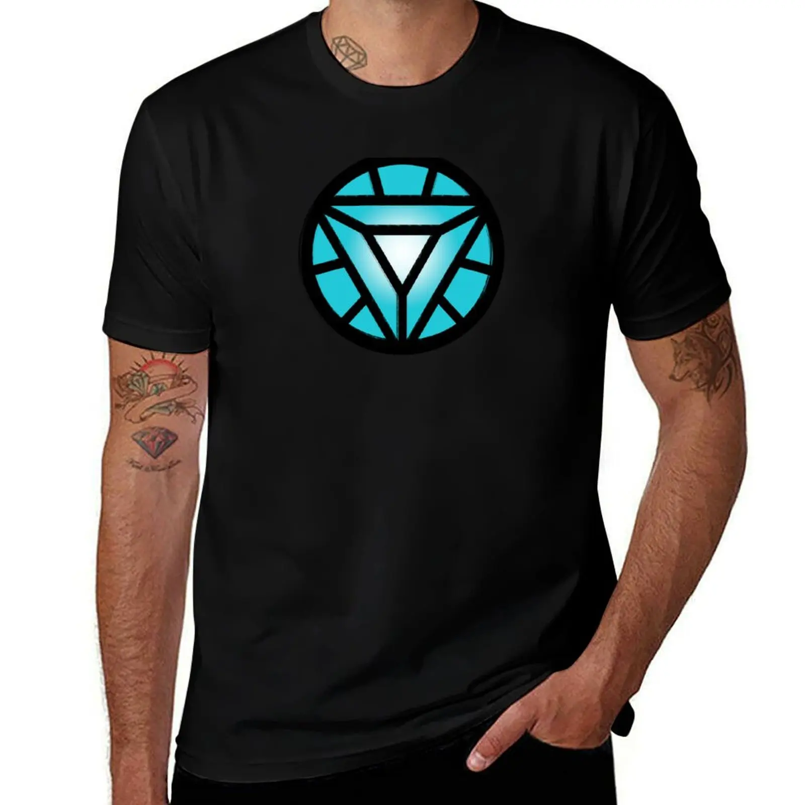 Reactor Logo T-Shirt Vintage Print Crew Neck Tee T-Shirt