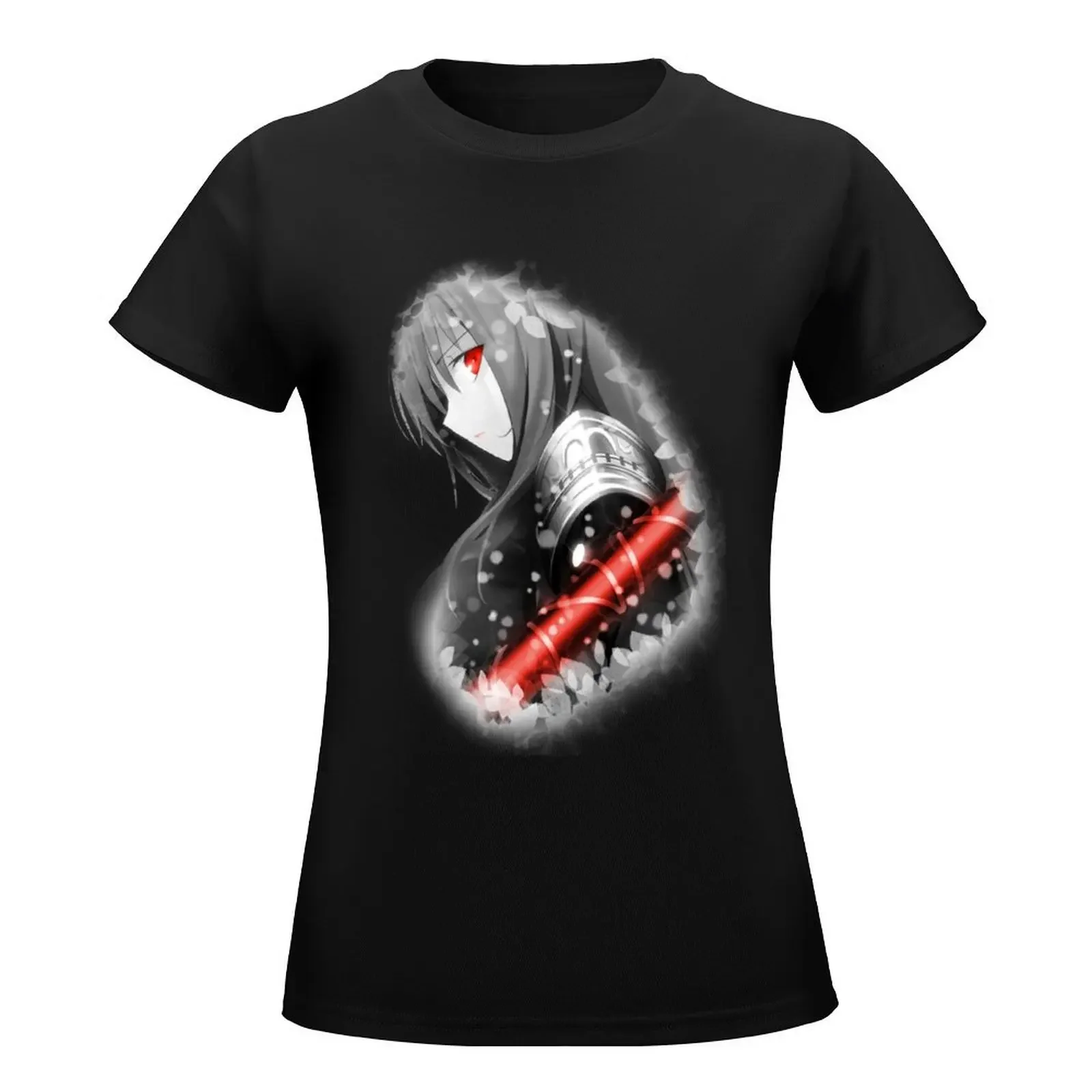 Scathach Floral Design T-Shirt cute tops lady clothes customizeds anime t shirts for Women