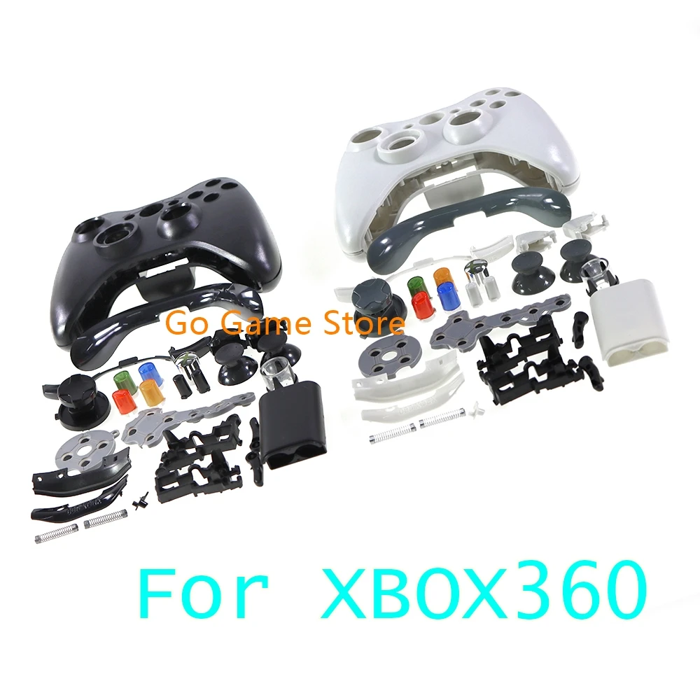 8sets housing shell cross button whole housing cover case for Xbox 360 for Xbox360 wireless controller