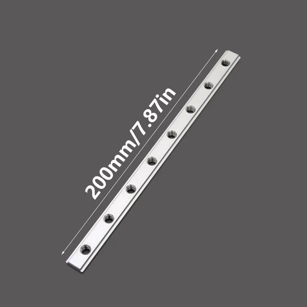 Aluminum Alloy Miter Track Jig M6 Double Groove Fixture Slot T-Slot Guide Rail Slider Rail 19 T-Slot Woodworking Tool