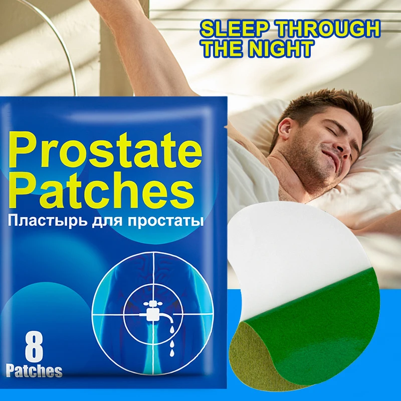 8pcs Male Prostate Patches Relieve Kidney Deficiency Frequent Urination Sexual Dysfunction Prostatitis Sticker Plaster Paste