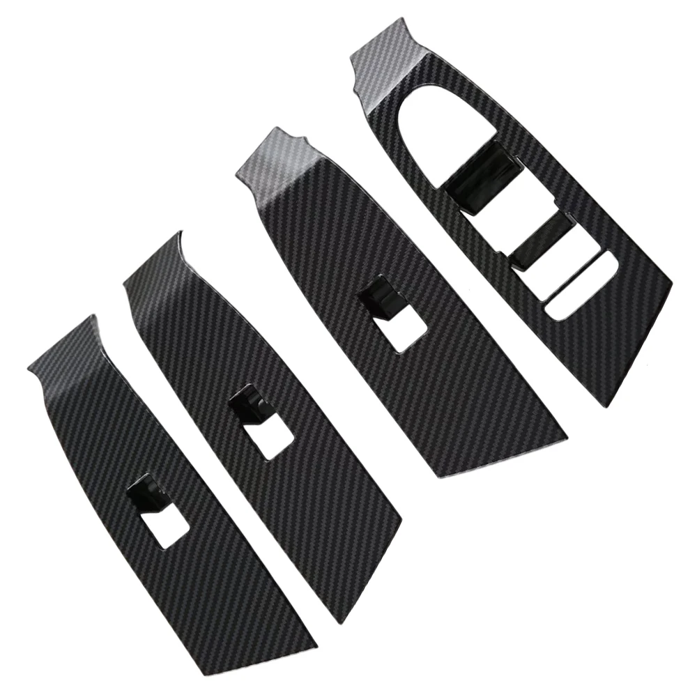 

ABS Carbon Fiber Inner Door Handle Bowl Cover Glass Lift Door Panel Car Modeling Accessories For Mazda CX-50 2023