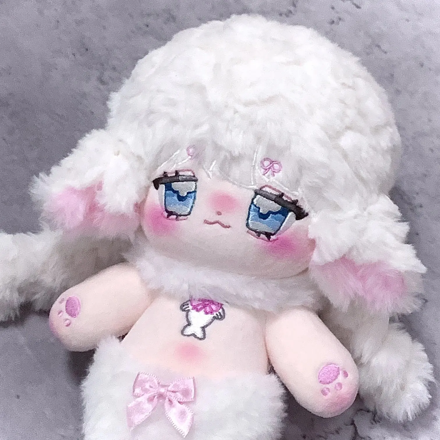 No Attribute Nkiy Whitr Angel Princess Monster Stuffed 20cm Cute Plushie Cotton Plush Doll Body Anime Figure Toy For Kids Gifts