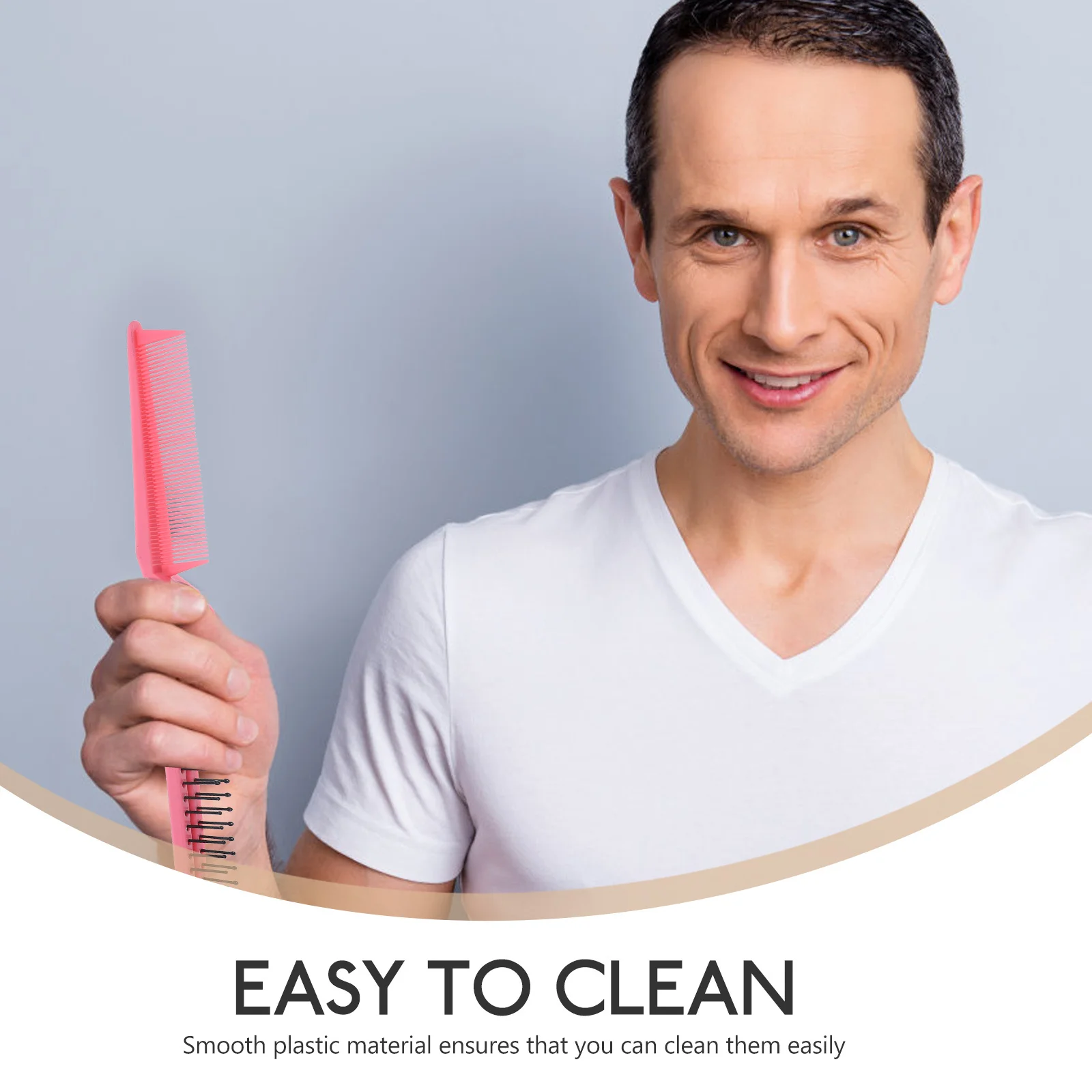 

4Pcs Foldable Hair Comb Portable Plastic Lightweight Durable Travel Outdoor Home Personal Care Hair Comb Foldable