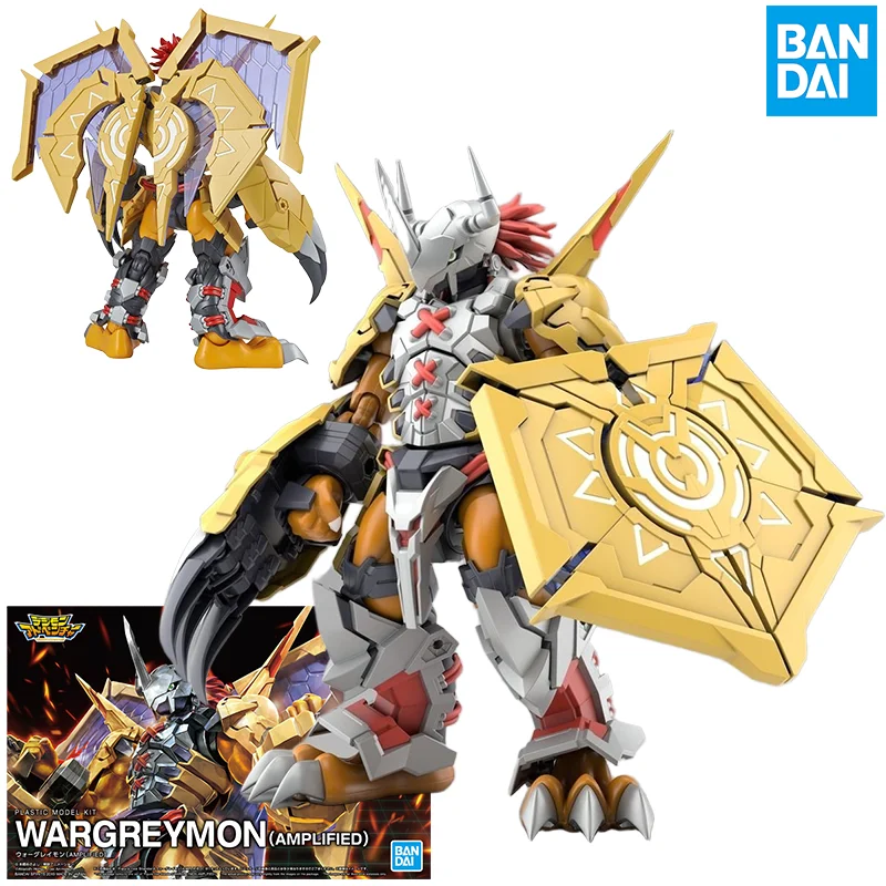 

Bandai Original FRS Assembled Model WarGreymon Action Figure Assembly Model Toys Collectible Model Ornaments Gifts for Children