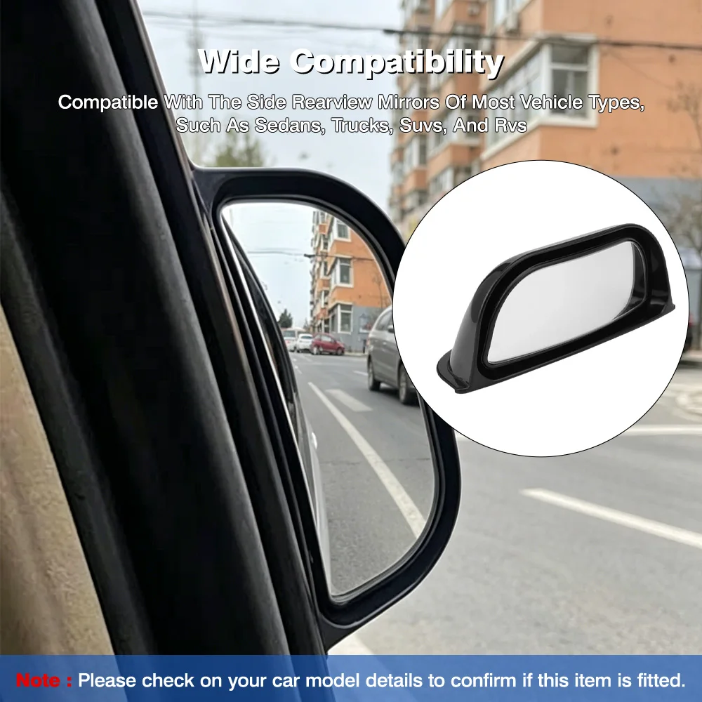 

Car Wide-Angle Rear View Mirror B Pillar Second Row Seat Auxiliary Observation Blind Spot Mirror Universal For SUVs Trucks