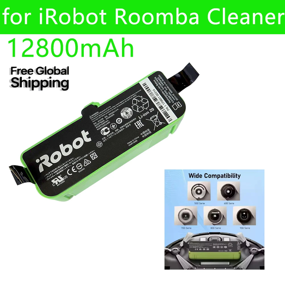 

Литий-ионный аккумулятор 14,4 В для iRobot Roomba Cleaner 900 800 700 600 серии 960 980 981 965 895 890 860 695 692 690 680 675
