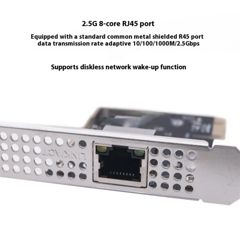 

High Performances Gigabit PCIe Networking Card With 8Core RJ45 Port Compatible For Gigabit Ethernet Auto Negotiation HX5E