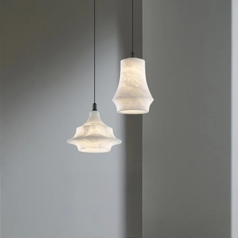 

Luxury Natural Marble Pendant Lights Kitchen Island Bar Counter Bedside Bedroom Hanging Lamps Home Decor LED Ceiling Chandeliers