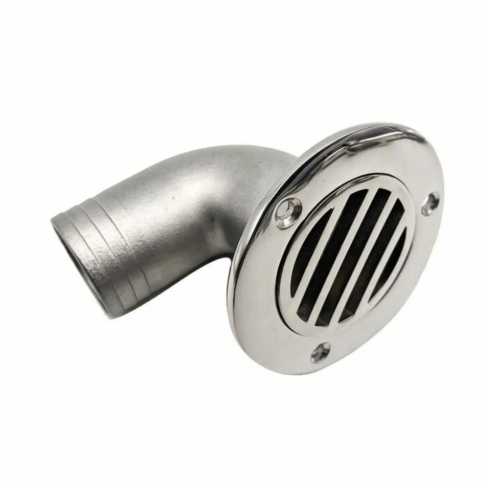 Boat Drain Cover with Slotted Screen 316 SS Elbow Fitting for Outdoor Water Runoff