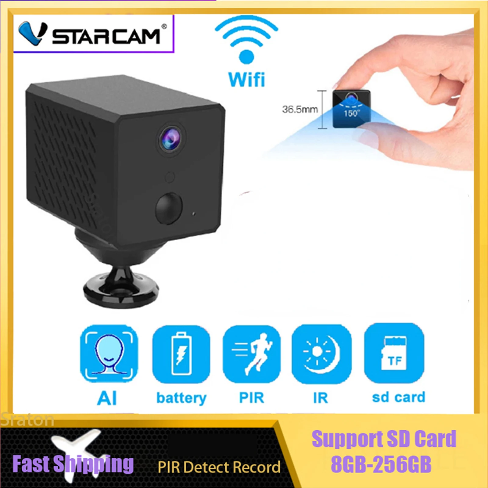 Vstarcam 1080P Mini Camera CB71CB73 Rechargeable Battery IP Camera Security Surveillance Camera Wifi Camera & DV Recorder 2 In 1